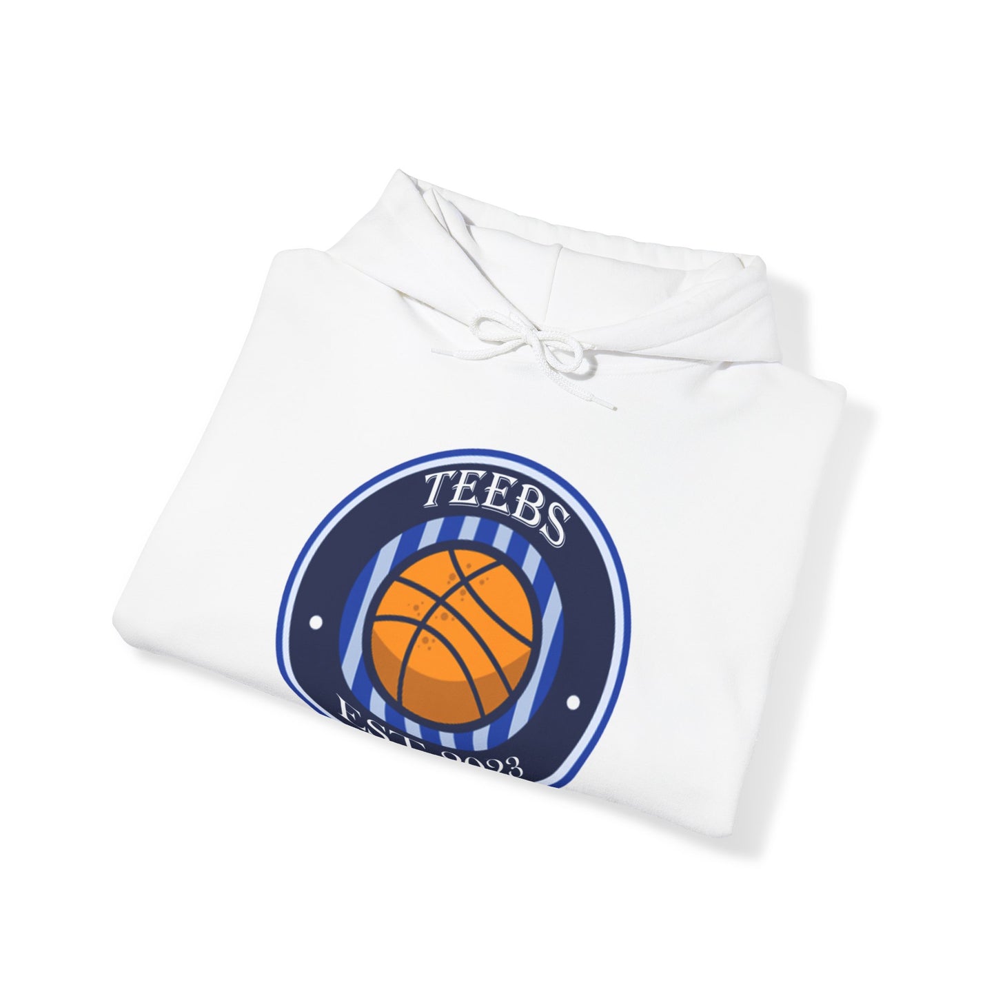 Teebs "Est. 2023" Logo- White Hoodie