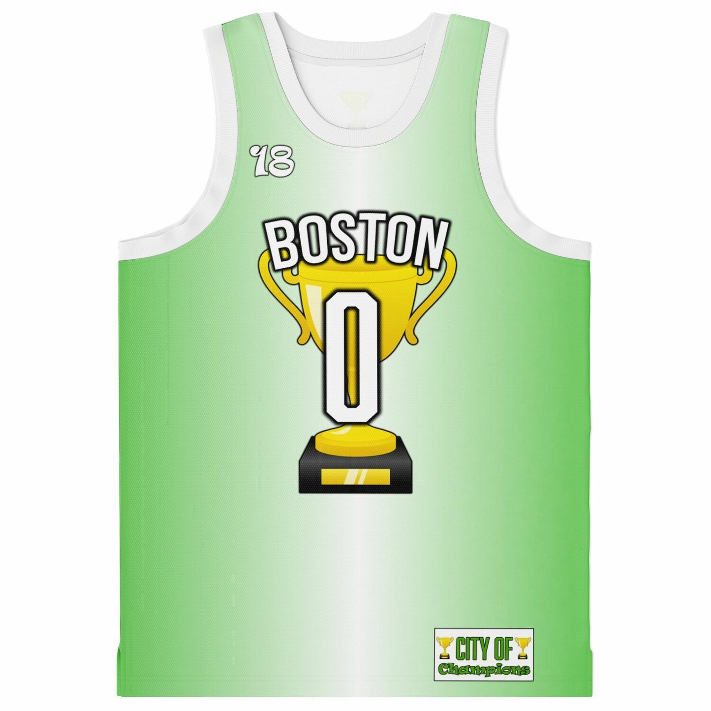 Boston Basketball Championship #0 Custom Jersey